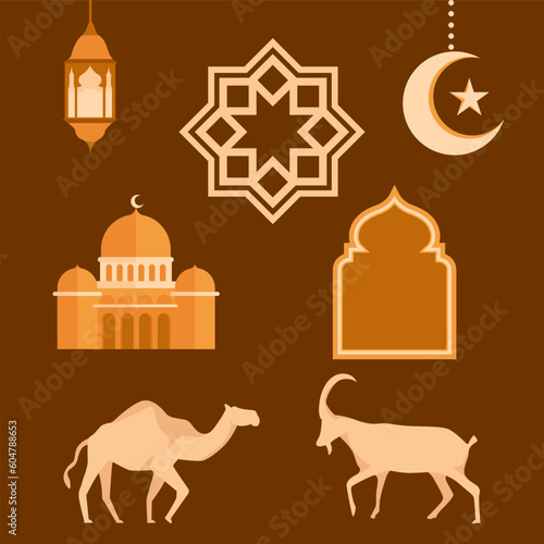 Eid al-Adha Day Celebration Elements Collection