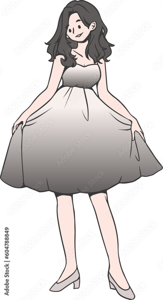 Fototapeta premium Girl Korean Fashion