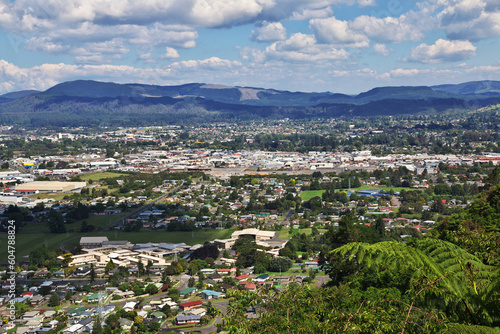 Viwe on city Rotorua, New Zealand