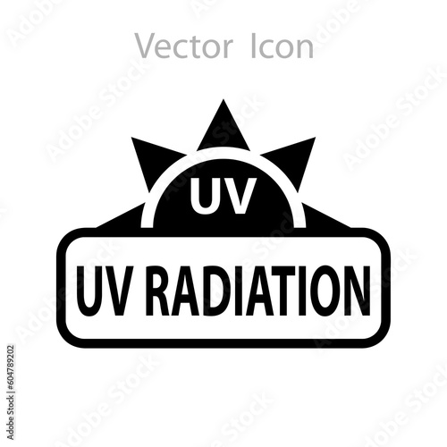 uv protection logo and icon, ultraviolet icon symbol illustration on white background..eps