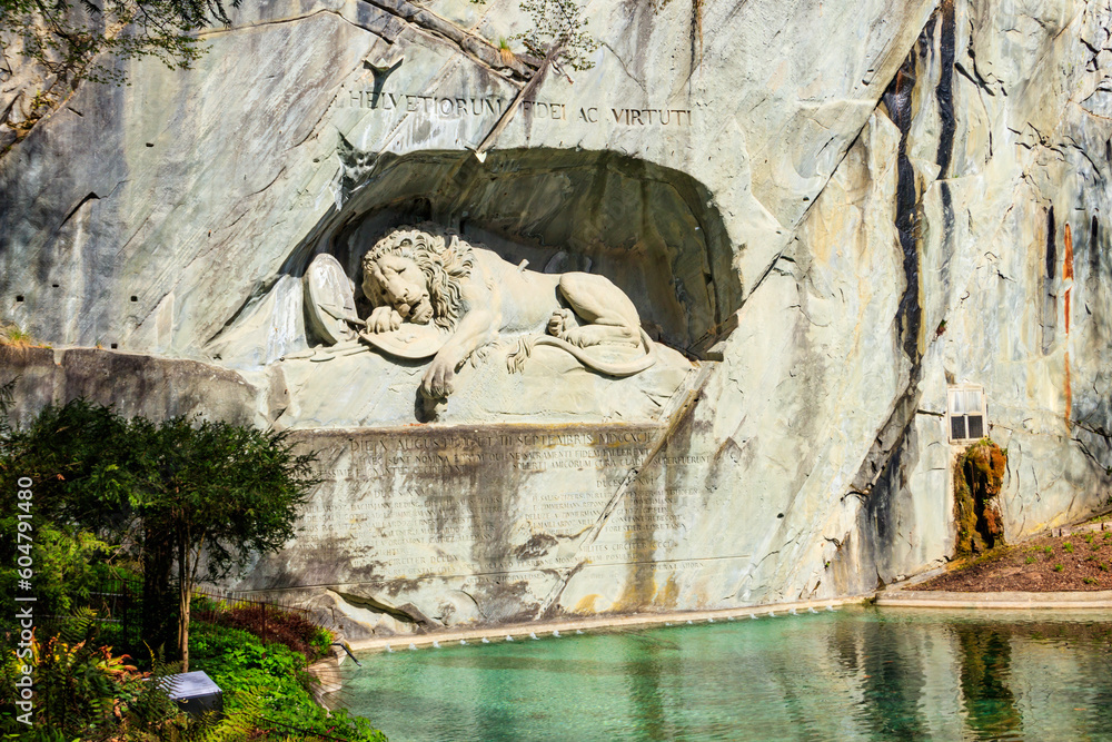 Lion Monument or the Lion of Lucerne, is a rock relief in Lucerne, Switzerland Lion Monument or the Lion of Lucerne, is a rock relief in Lucerne, Switzerland