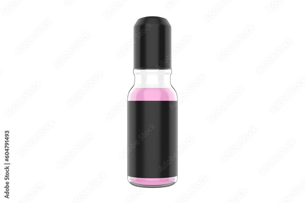 Clear Roll-on Bottle Mockup Isolated On White Background. 3d illustration Clear Roll-on Bottle Mockup Isolated On White Background. 3d illustration