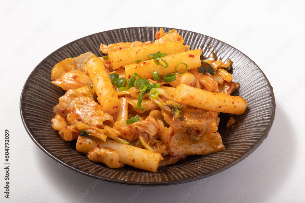 豚キムチトッポギ 豚キムチトッポギ