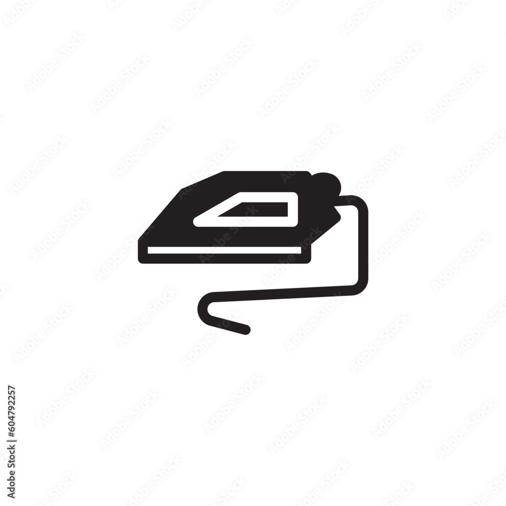electric fabric iron icon electric fabric iron icon