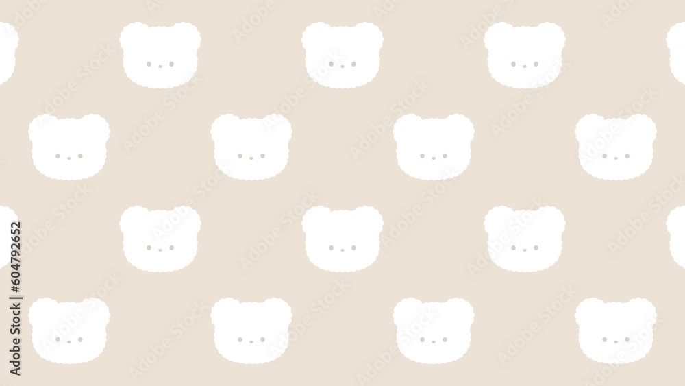 ふわふわしろくまちゃんのお顔壁紙⭐︎ ふわふわしろくまちゃんのお顔壁紙⭐︎