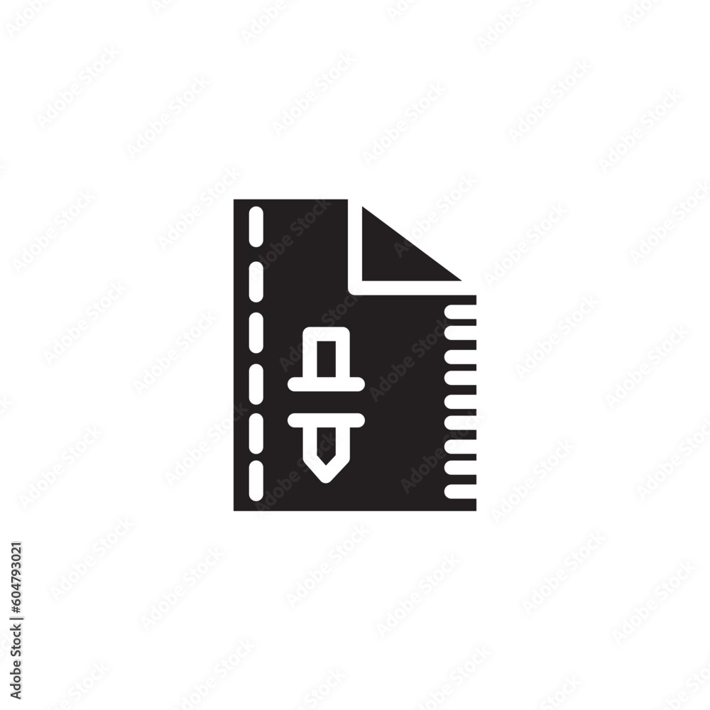 crease sewing fabric icon crease sewing fabric icon