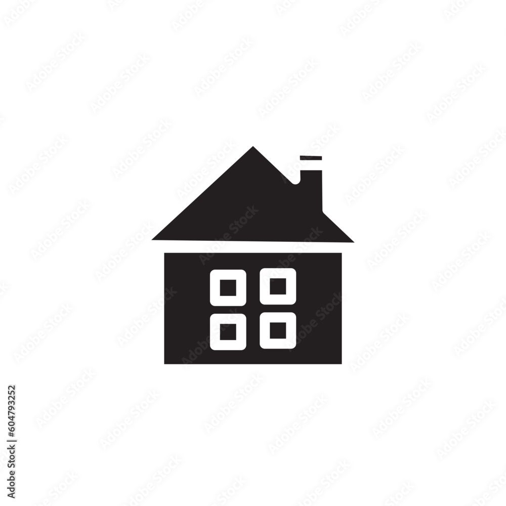 Fototapeta premium build fabric house icon