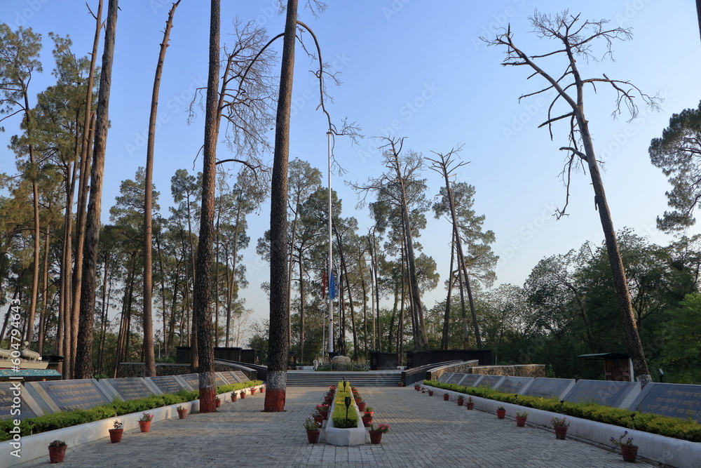 This War Memorial will consist of seven pillars on which the name of more than 1400 martyrs will be carved.  Since World War-I, the land of Uttarakhand has given birth to thousands of warriors.