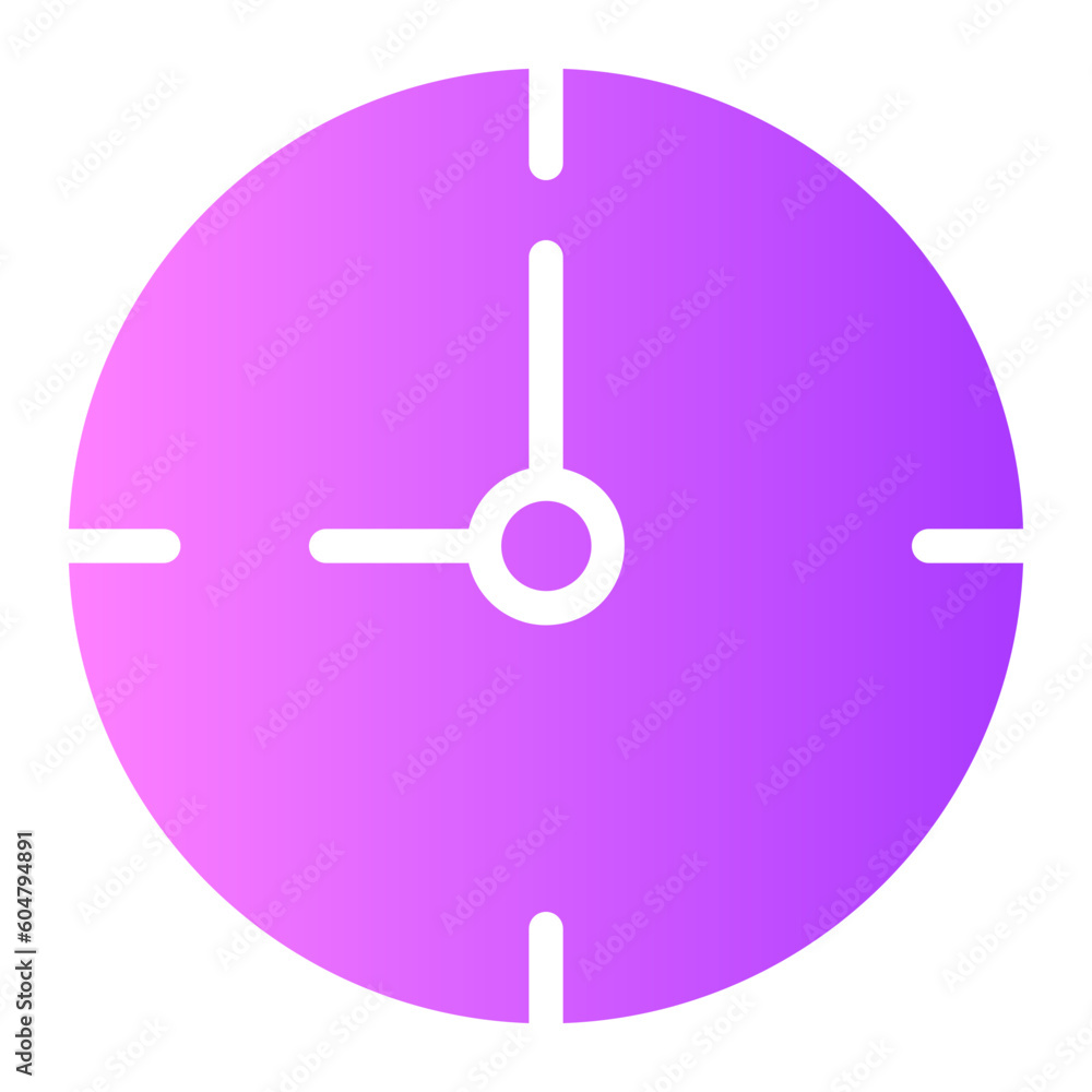 clock gradient icon clock gradient icon