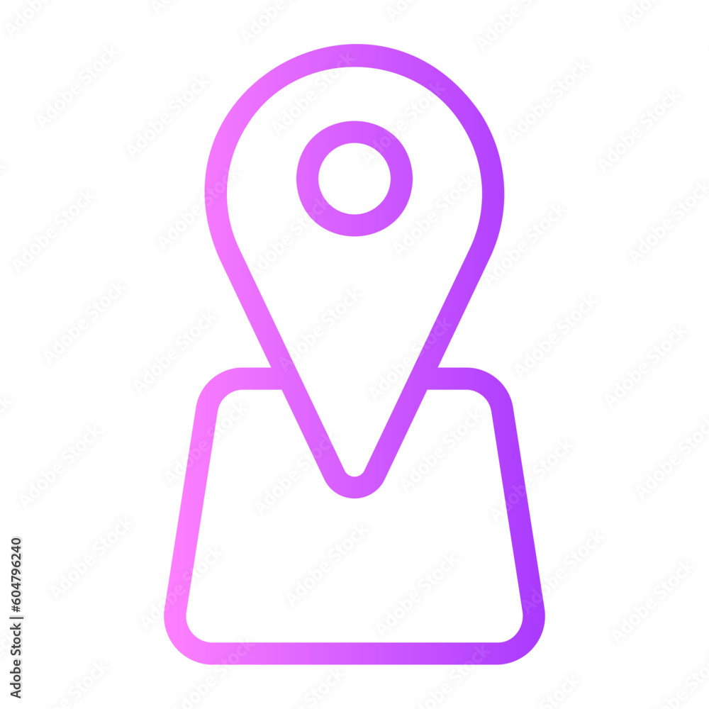 pin gradient icon pin gradient icon