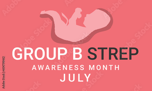 Group B Streptococcus awareness month. background, banner, card, poster, template. Vector illustration.