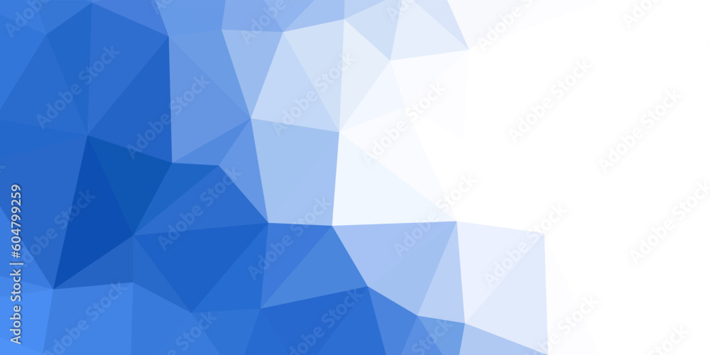 abstract blue geometric background with triangles shape