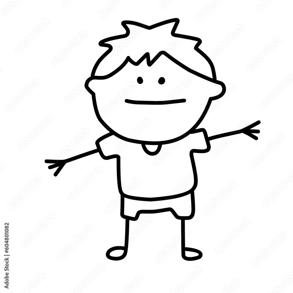 Fototapeta premium Happy Kids Doodles