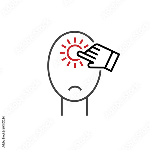 Convincing, persuading icon, pictogram. Editable vector illustration