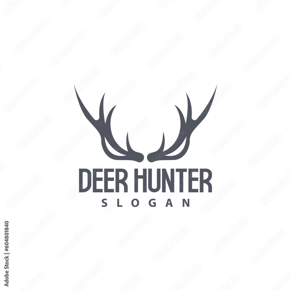Deer Logo, Deer Hunter Vector, Forest Animal Design, Deer Antlers Retro Vintage Symbol Design Icon Deer Logo, Deer Hunter Vector, Forest Animal Design, Deer Antlers Retro Vintage Symbol Design Icon