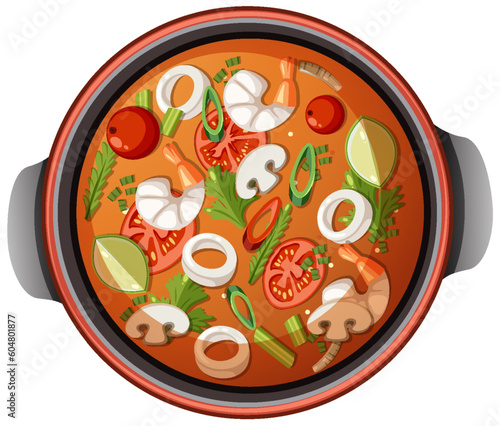 Spicy Thai Tom Yum soup