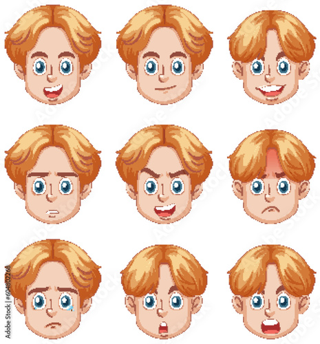 Emotional Expressions of Puberty Boy