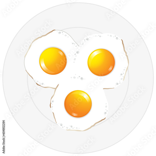 Fried eggs for breakfast