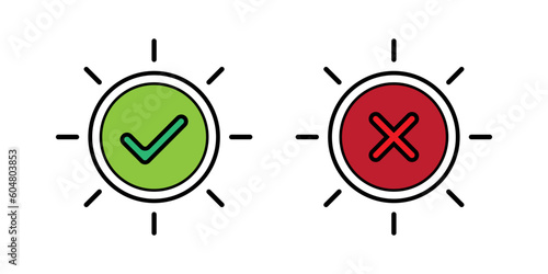 Correct and Incorrect Icons. Yes and No Icons. Positive and Negative Icons. Advantage and Disadvantage Icons. Right and Wrong Icons. Red and Green SVG Icons.