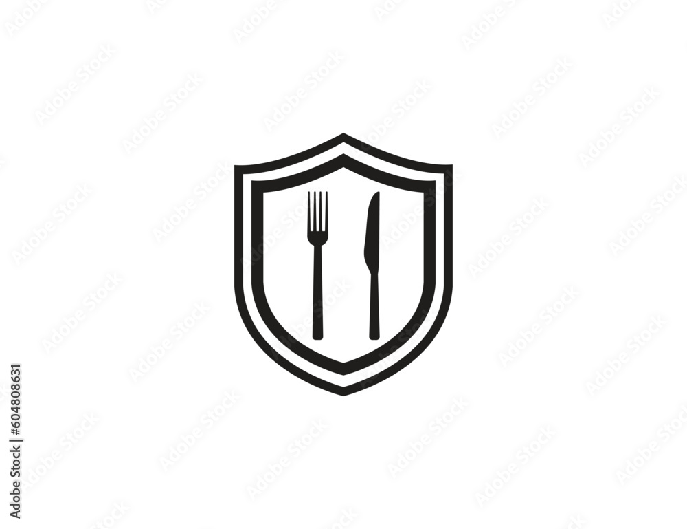 Food safety icon. Vector illustration. Food safety icon. Vector illustration.