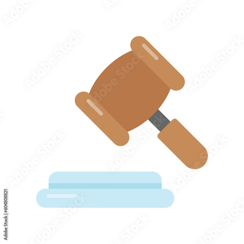 An icon of auction law in modern design style, ready to use vector