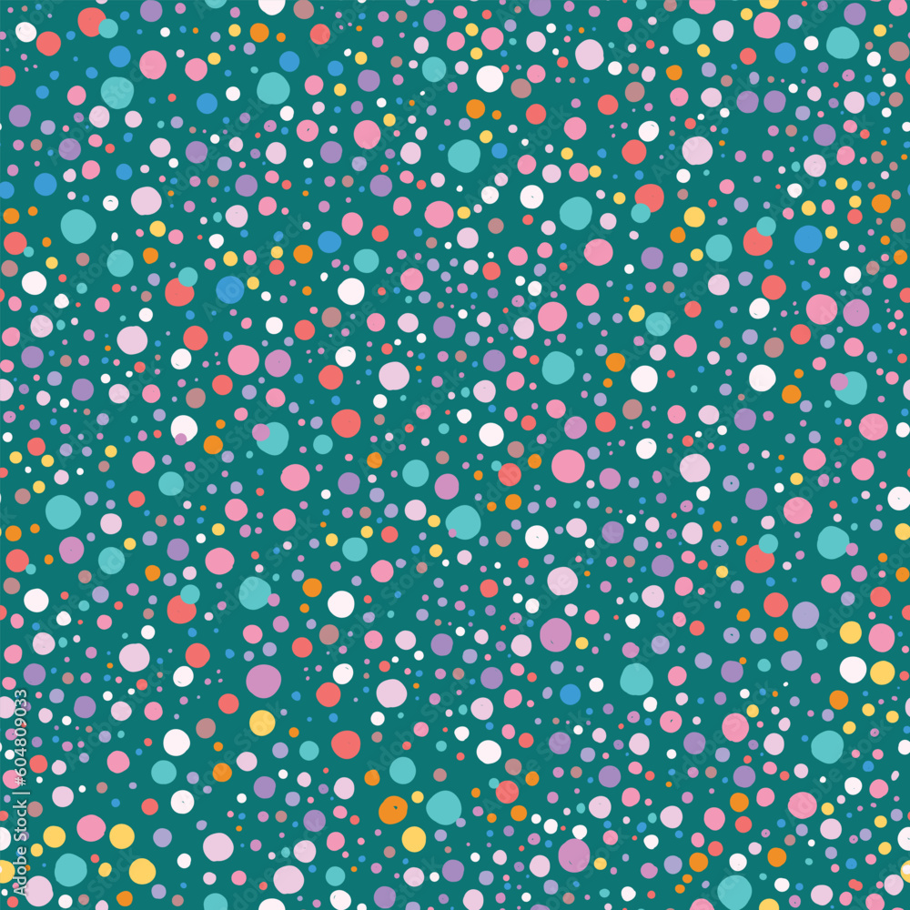 Color pattern with small polka dots on turquoise background. Color pattern with small polka dots on turquoise background.