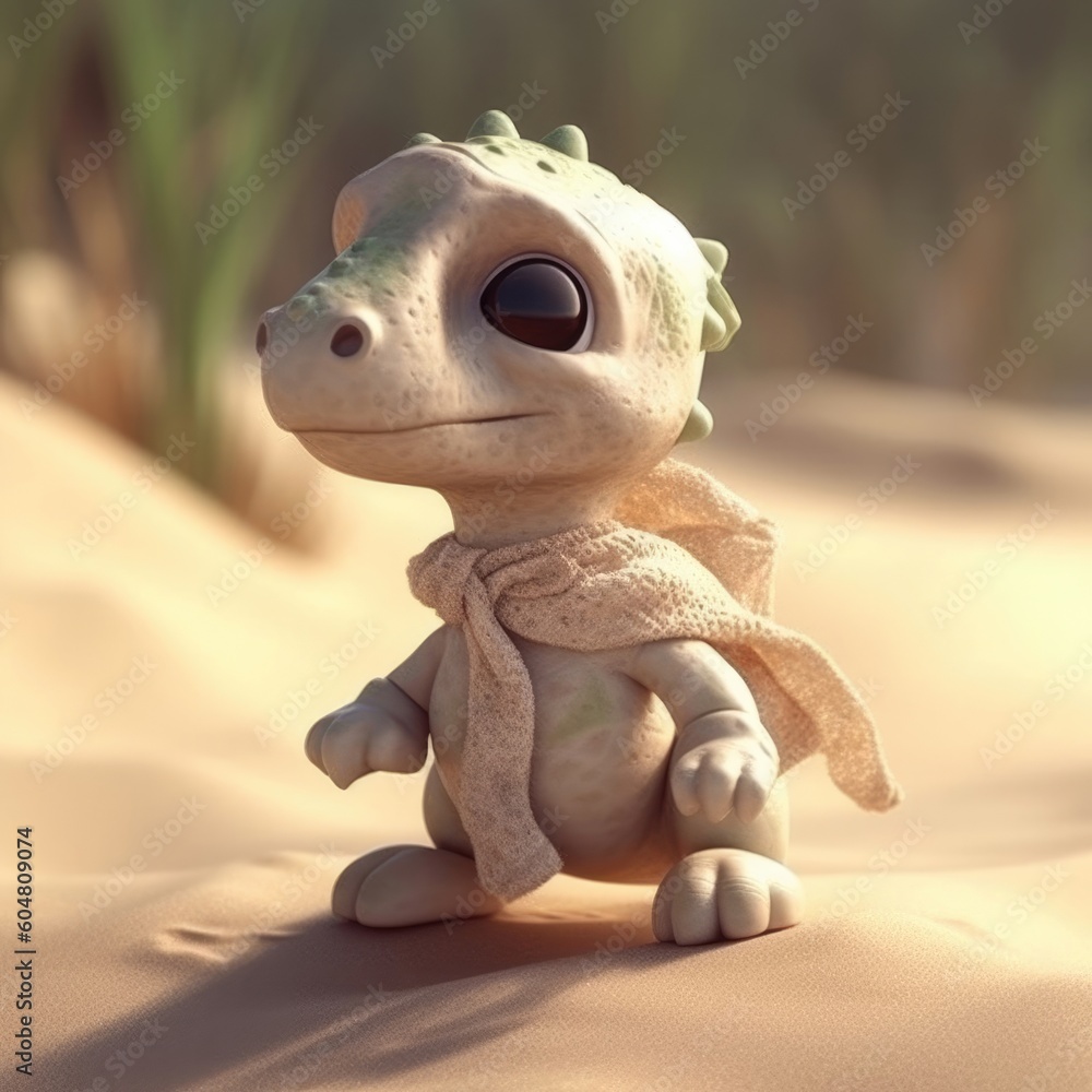 3D cartoon Dino portrait wearing clothes, standing in front, generative ai 3D cartoon Dino portrait wearing clothes, standing in front, generative ai