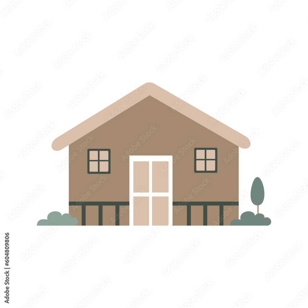 House vector illustration. Real Estate concept.Home loan House vector illustration. Real Estate concept.Home loan