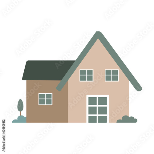House vector illustration. Real Estate concept.Home loan © Chayapha