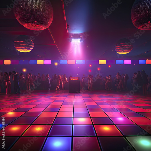 Clubbing Vibes: Dynamic Dancefloor Scene in an Electric Nightclub Created Using Generative Ai