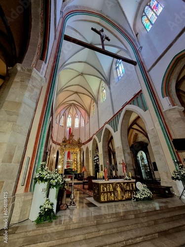 The interior of the cathedral in Gniezno