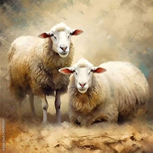 Wallpaper Mural Eid al Adha Mubarak Islamic festival social media banner and Eid Mubarak Post Template sheep and lamb	 Torontodigital.ca