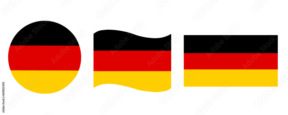 Obraz premium Germany flag icon. Germany nation element set vector ilustration