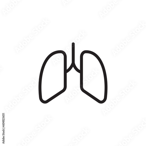 Breath Cancer Lungs Outline Icon