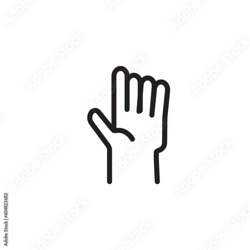 Diabetes Hand Numb Outline Icon