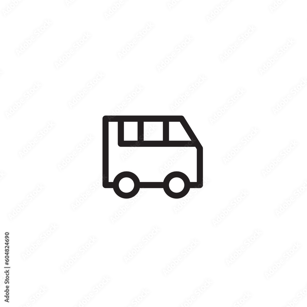 Car Minivan Sea Outline Icon Car Minivan Sea Outline Icon