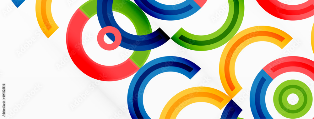 Circles are arranged in a grid pattern abstract background and feature a range of different colors, including shades of various colors. Template for wallpaper, banner, presentation, background Circles are arranged in a grid pattern abstract background and feature a range of different colors, including shades of various colors. Template for wallpaper, banner, presentation, background