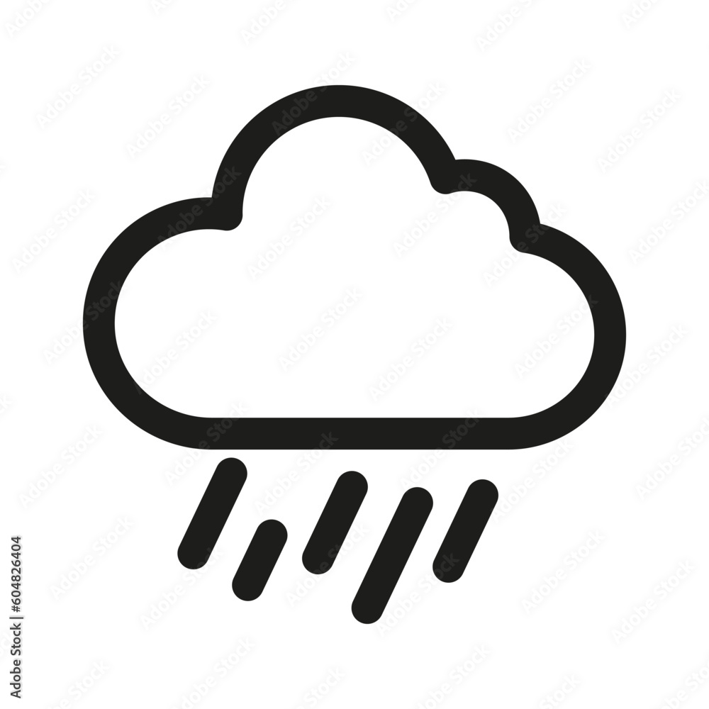 Cartoon cloud icon with raindrops. A cheerful cloud illustration with raindrops falling from it, evoking the imagery of rain showers and a refreshing downpour. Cartoon cloud icon with raindrops. A cheerful cloud illustration with raindrops falling from it, evoking the imagery of rain showers and a refreshing downpour.