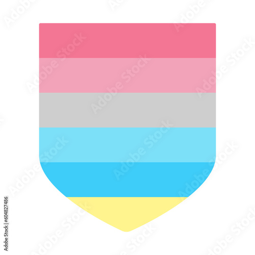 Genderflux pride flag. LGBTQ flag 
