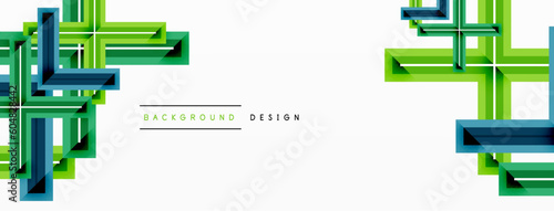 Cross line background minimal geometric template. Design for wallpaper, banner, background, landing page, wall art, invitation, prints, posters