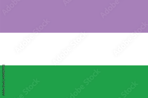Genderqueer pride flag. LGBTQ flag 