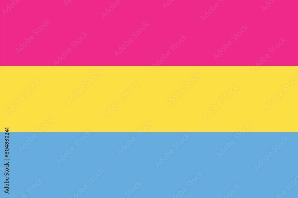 Pansexual pride flag. LGBT flag Pansexual pride flag. LGBT flag