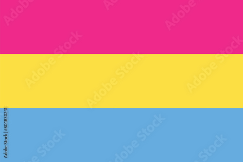 Pansexual pride flag. LGBT flag 
