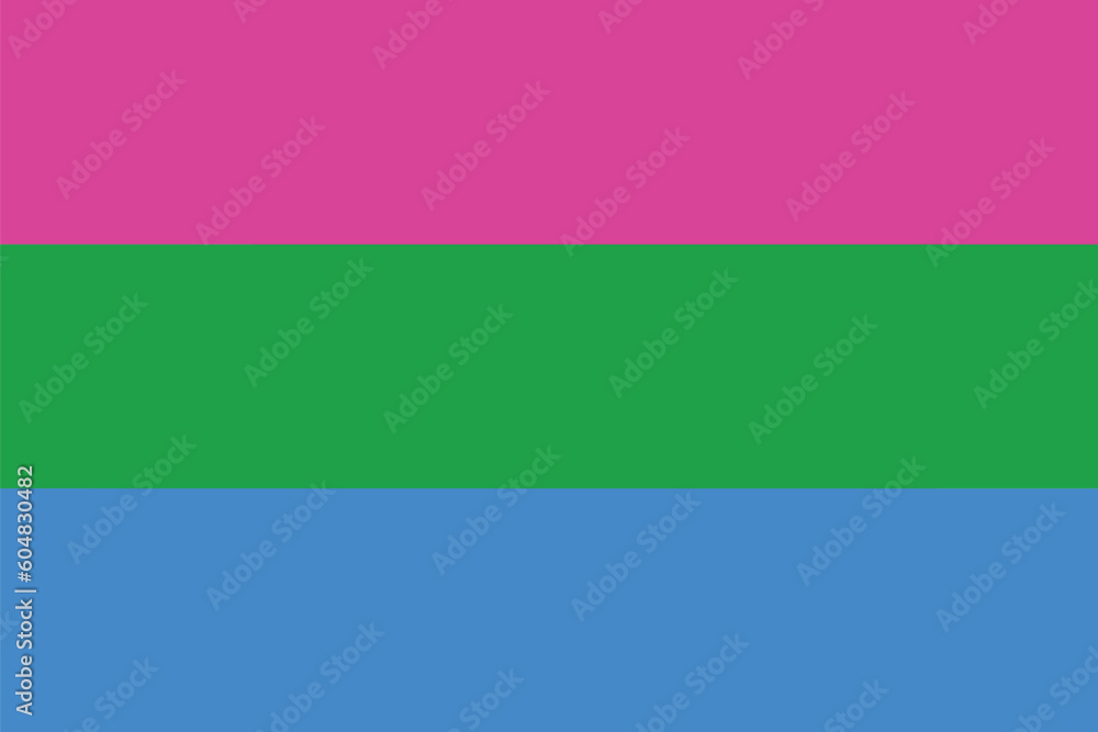 Polysexual pride flag. LGBTQ flag. Polysexual pride flag. LGBTQ flag.