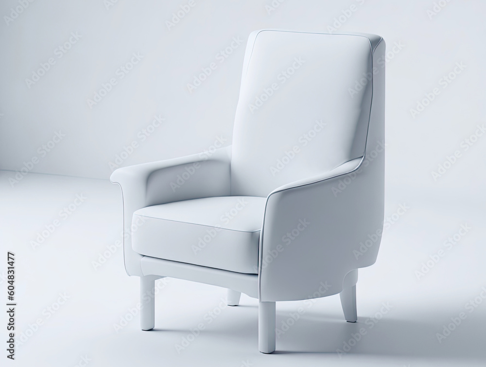 Modern designer chair. Generative AI Modern designer chair. Generative AI