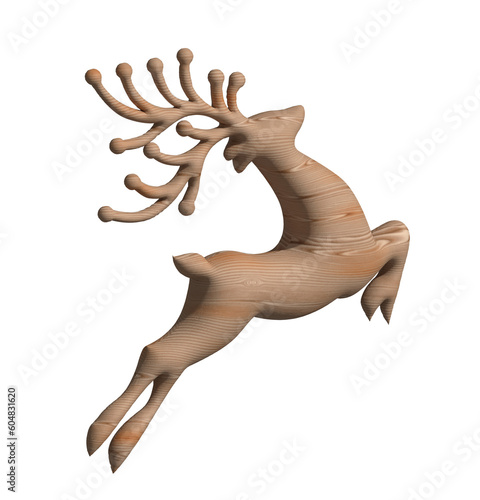 Springende Hirsch.