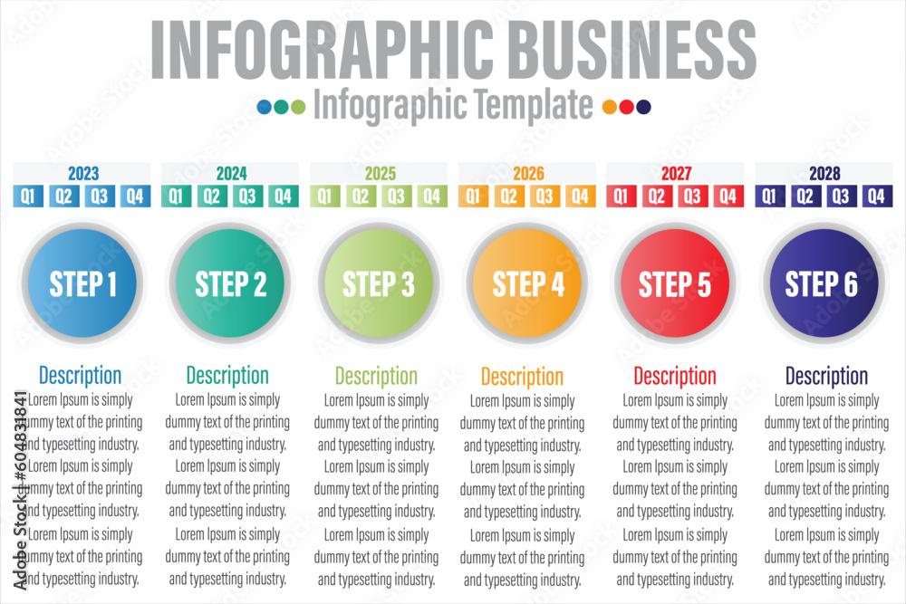 Obraz premium Vector Infographic design with Six 6 options or Six 6 steps. process diagram, flow chart, info graph, Infographics for business concept, presentations