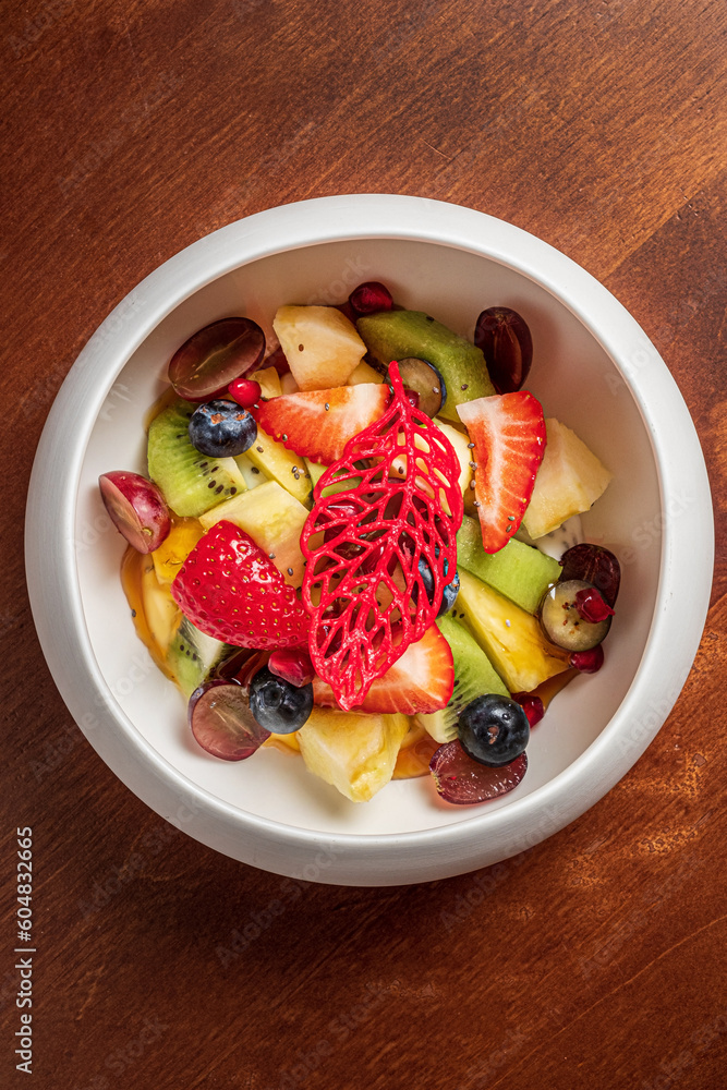 fruit salad in the bowl fruit salad in the bowl