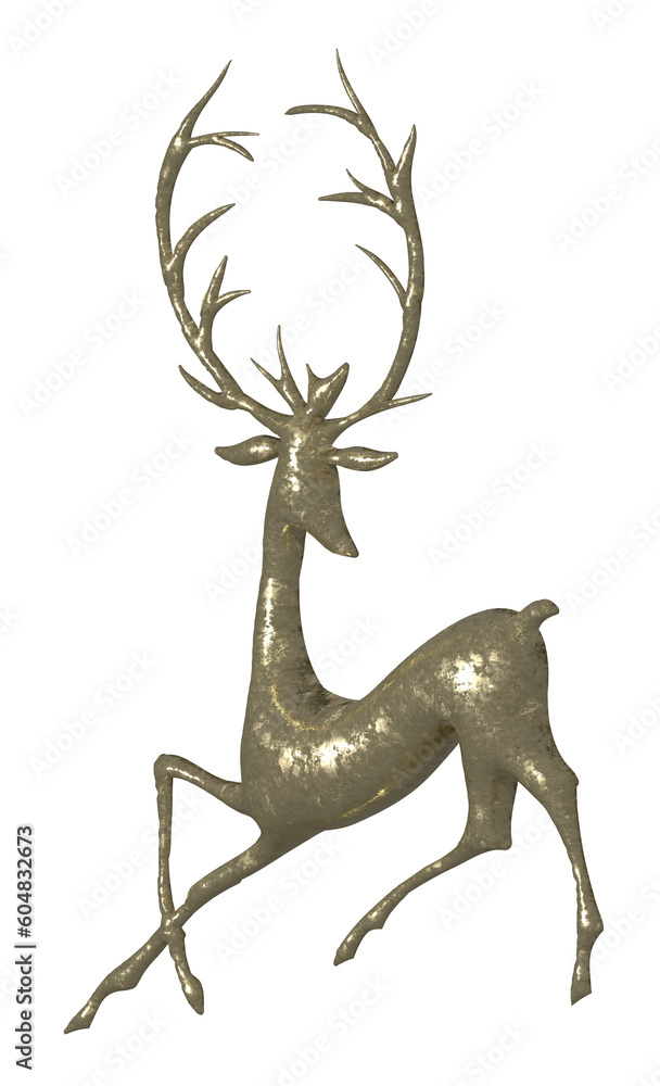 Fototapeta premium Silberne Hirsch.