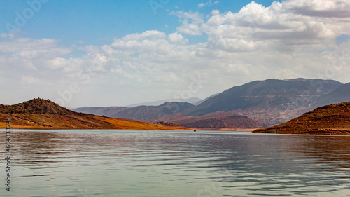 Beautiful scape of Bin El Ouidane dam in the Benimellal region in Morocco